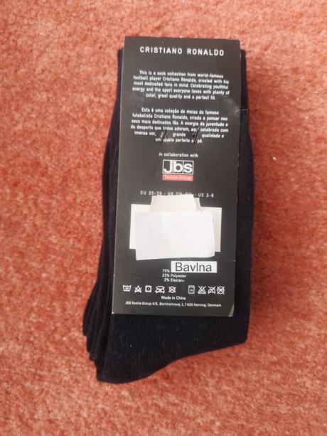Cristiano ronaldo ponožky 3 páry veľkosť 35-39, 35 / 36 / 37 / 38 / 39