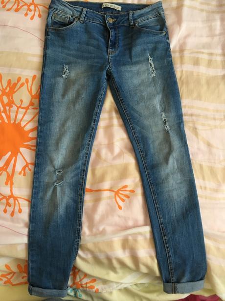 Dámske rifle, bershka,38