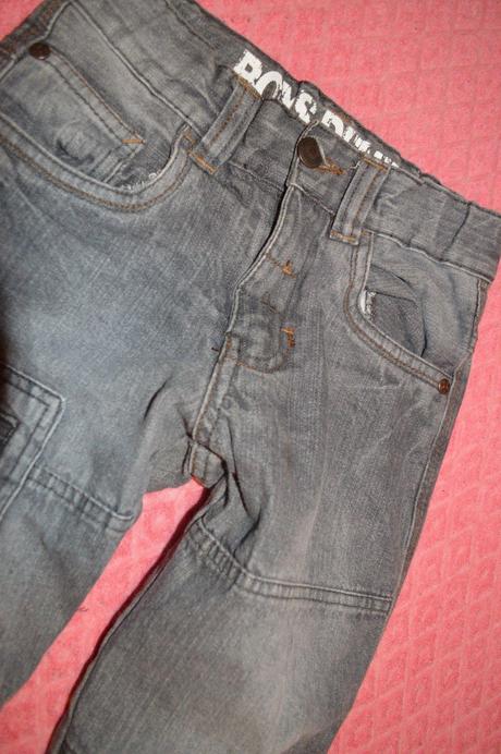 Oteplené rifle / menčestráky vel 122/ 128, denim,128