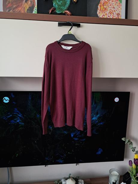 Svetrík burgundy h&m v.146/152, h&m,146