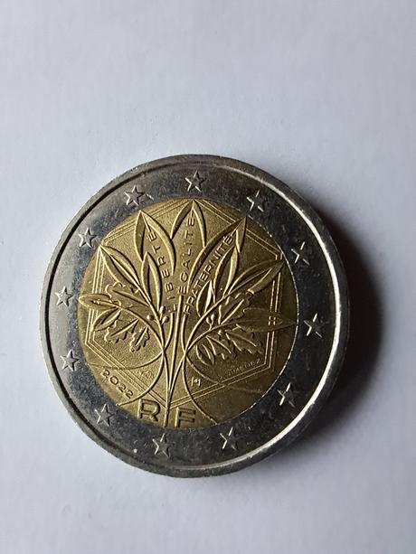 2 eur francuzsko 2022, 