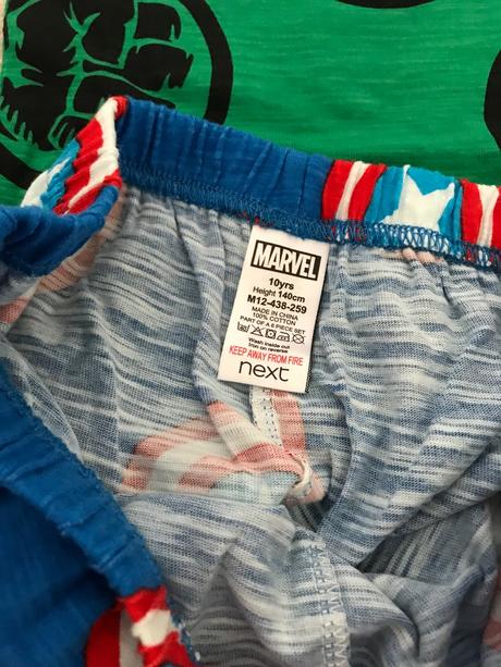 Kratke pyzamo marvel, next,140