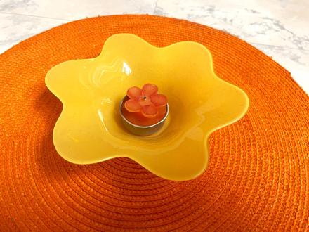 Zaujímavý sklenený svietnik, 