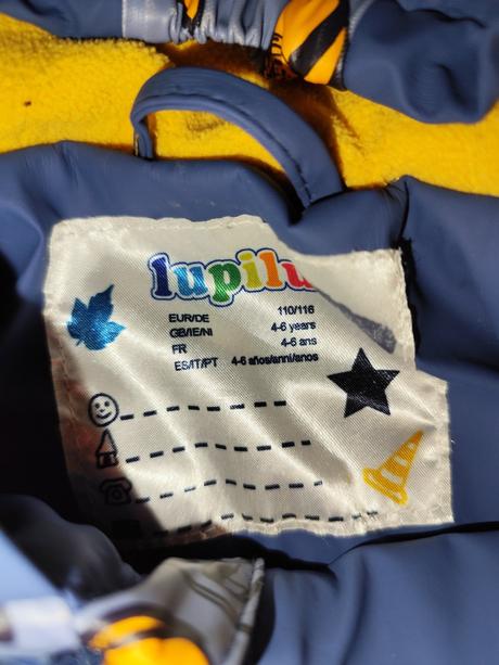 Zateplená nepremokavá bunda, lupilu,110