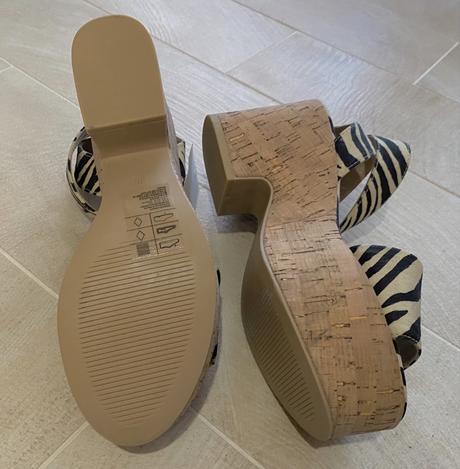 Sandálky na platforme, safari, h&m,35