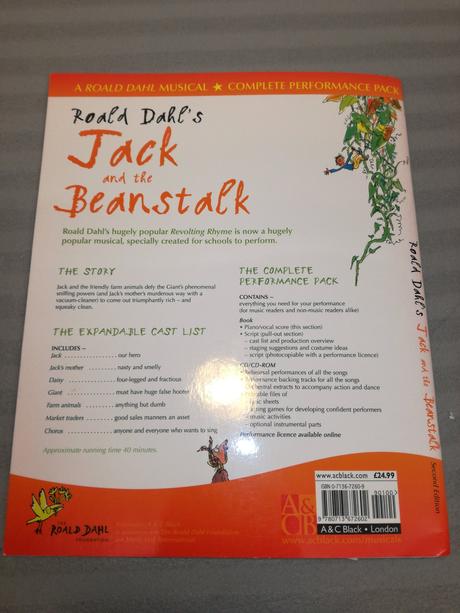 Roald dahl's musical - complete perform pack su22,