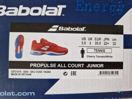 Tenisky babolat, 35