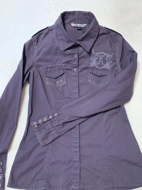 Športová tmavofialová košeľa, l