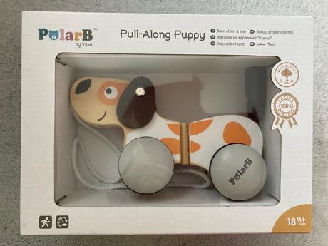Pularb  ťahaci psík z dreva, 
