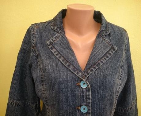 Dámska riflová bundička-sako, revolution, l