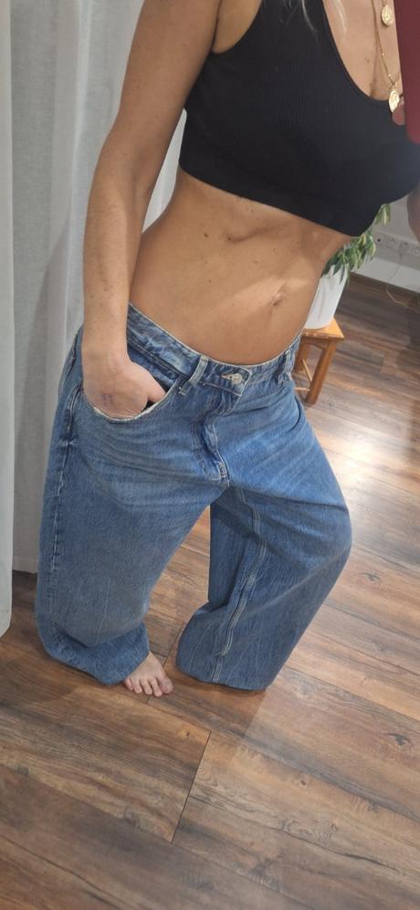 Široke rifle baggy zara vel 40/42, zara,40