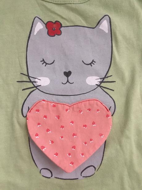 Tričko s mačičkou, benetton,68