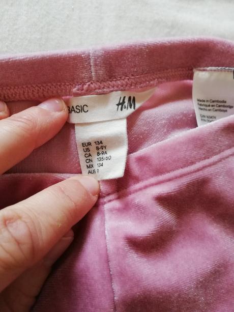 Semišové legínky, h&m,134