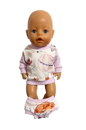 Mikina pre bábiku baby born - 43 cm, balon,