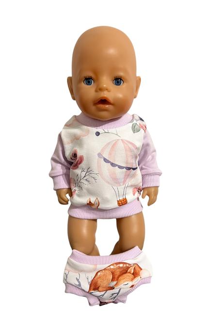 Mikina pre bábiku baby born - 43 cm, balon,
