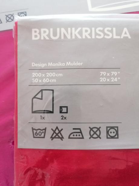 Posteľné obliečky brunkrissla ikea, 