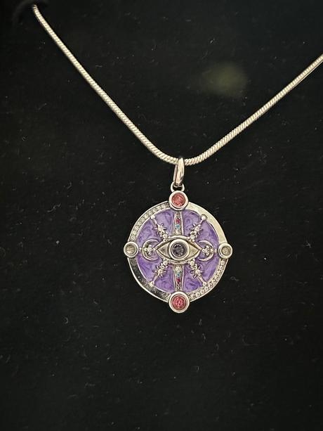 Strieborno-fialový prívesok cosmic talismans ts,