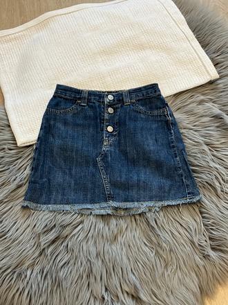 Dievčenská rifľová sukňa so strapcami (18 mes.), benetton,86
