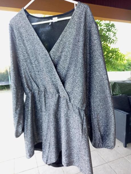 Strieborný overal divided h&m, h&m,xl