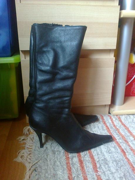 Dámske kožené čižmy, 37