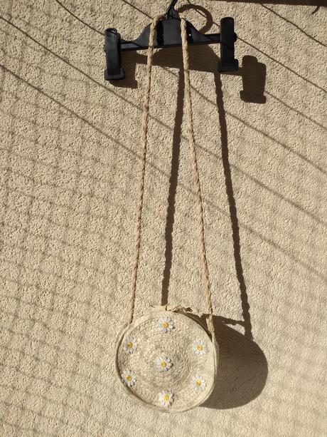 Slamená dievčenská kruhová taška, kik