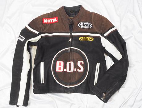 Kožená motorkárska bunda, m
