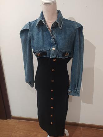 Kombinované šaty, l / m