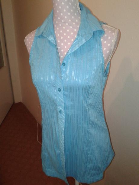 Tyrkysová blúzka mango 38, mango,38