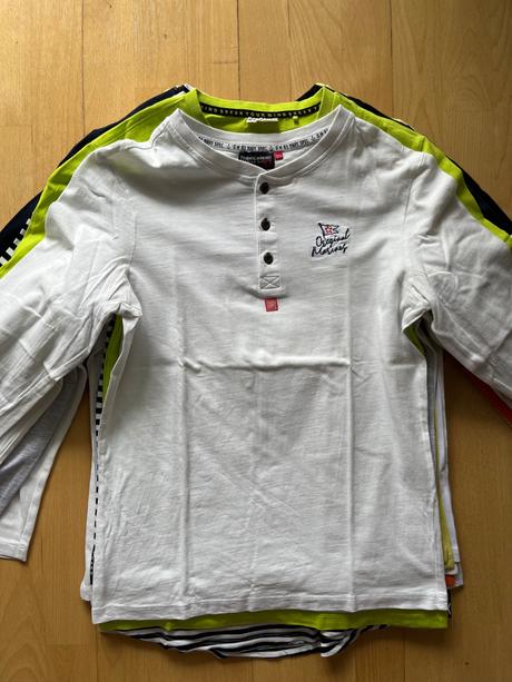 10 ks bavlnene znackove tricka s dlhym rukavom, original marines,158