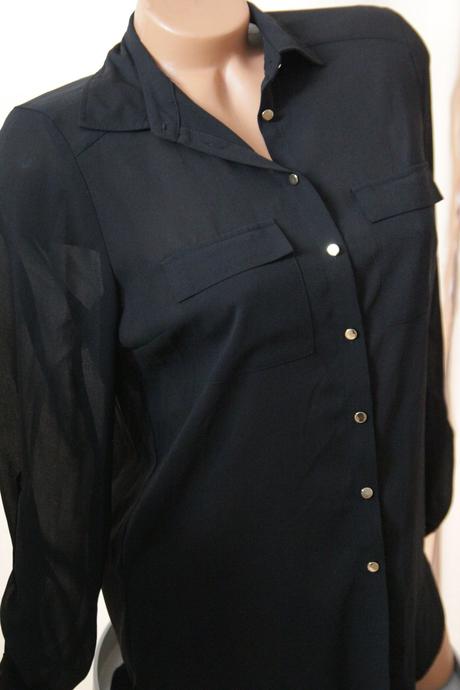 Čierna košeľa s, s