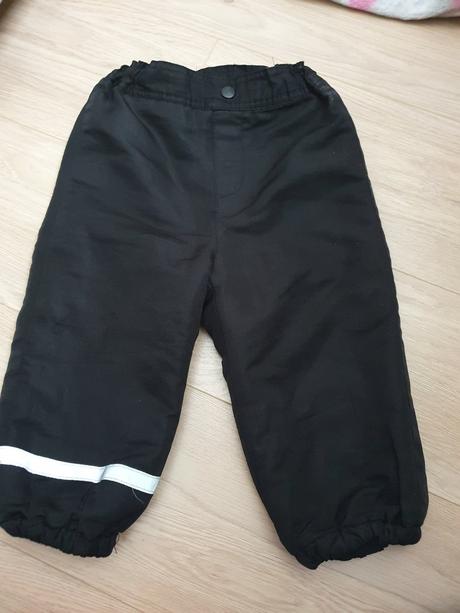 Vyteplene nohavice do snehu, h&m,86
