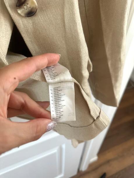 Lindex premium kvalita  béžové ľanové sako, lindex,m
