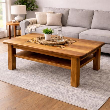 Šachovnicový masívny stôl orech ručná výroba, 