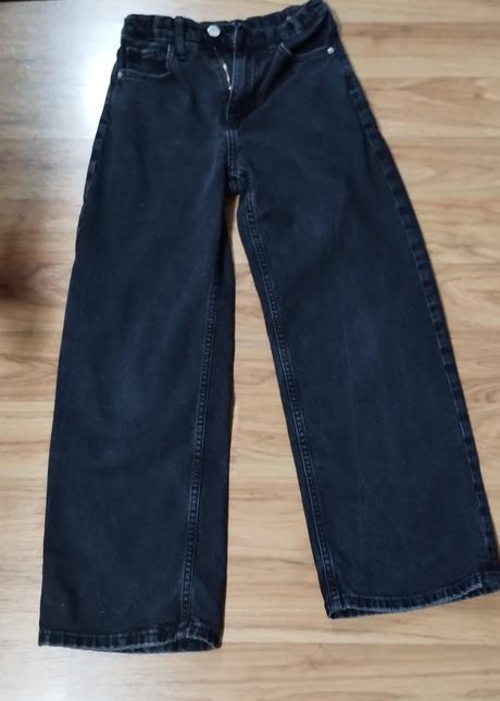 Predám dievčenské rifle wide leg veľ.140, h&m,140