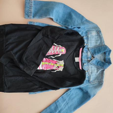 Tričko a riflovka 140, 140