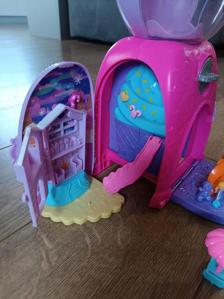 Polly pocket bábiky medvedík automat na guličky, 