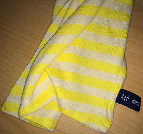 Žltý džerzejový šál gap, gap,xl