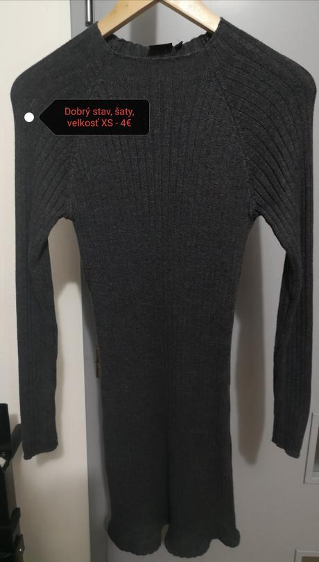 Šedé minišaty, xs