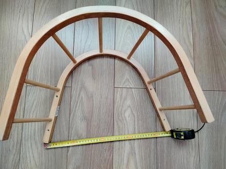 Drevené operadlo na sánky, 