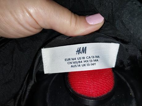 Čierna jarná bunda v.164 h&m, h&m,164