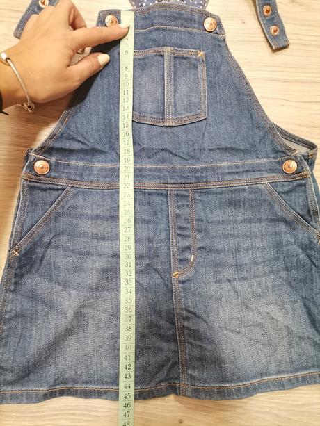 Riflové šaty - veľkosť 98, h&m,98