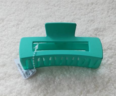 Štipec, sponka do vlasov, tyrkysovo zelená,