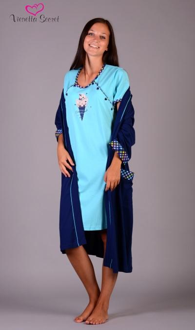 Materská nočná košieľka so županom, vienetta secret,l / m / s / xl / xxl