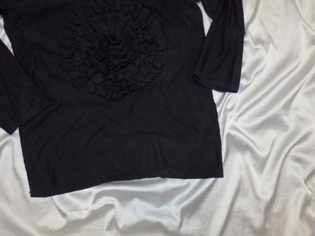 Kvalitný čierny top, h&m,s