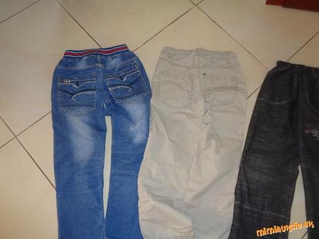 Nohavice 2ks + 1 grátis, 128