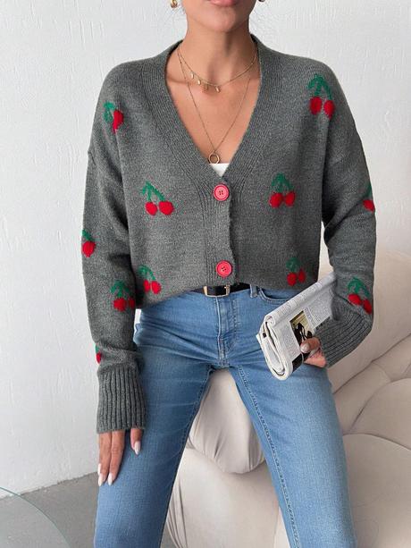 Sveter s čerešnami, l / m / s