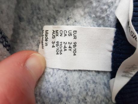 2 ks mikinka +tricko cena spolu, h&m,98