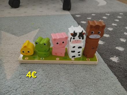 Montessori drevena skladacka - pocitadlo, 