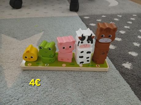 Montessori drevena skladacka - pocitadlo, 