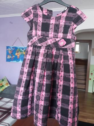 Rúžovo fialkové šatičky topo, 110